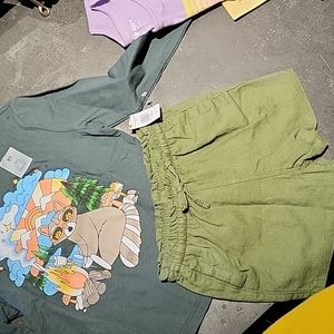 Lot of 2 Boys Shorts Size 2T, Boys Shirt 3T